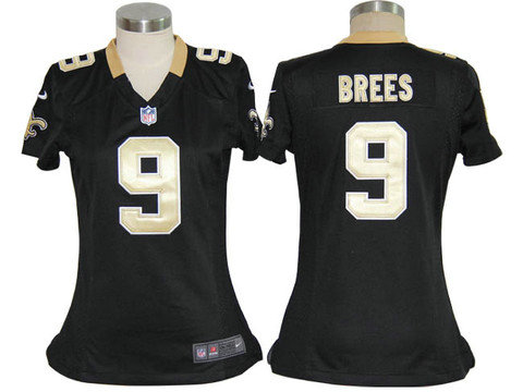Nike Game Black nfl Women Jerseys New Orleans Saints 9 Drew Brees